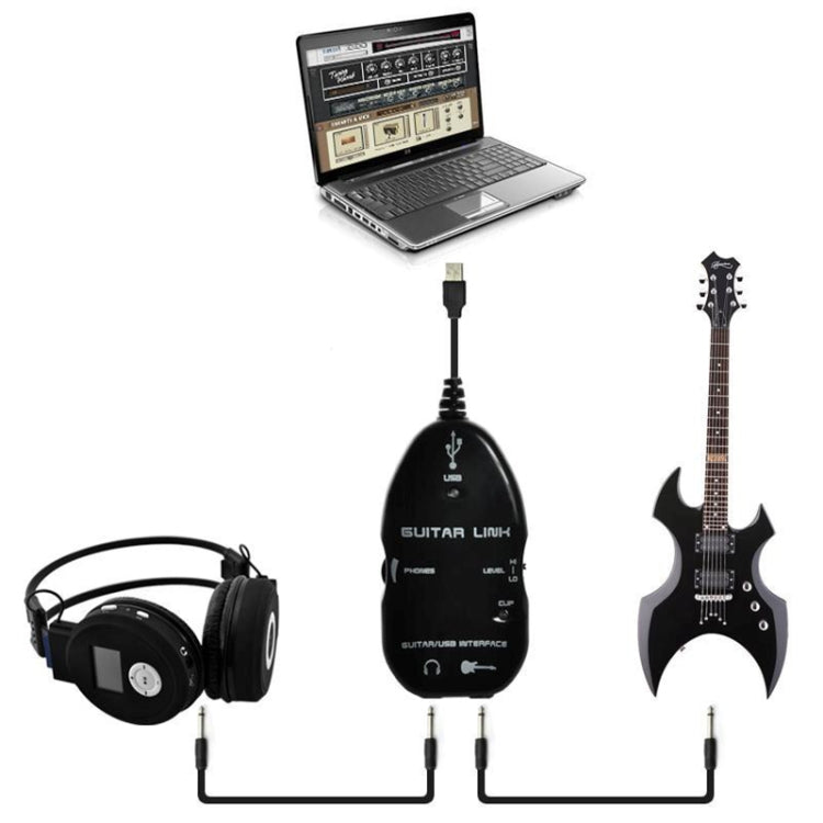 USB Interface Guitar Link Cable PC / MAC Recording