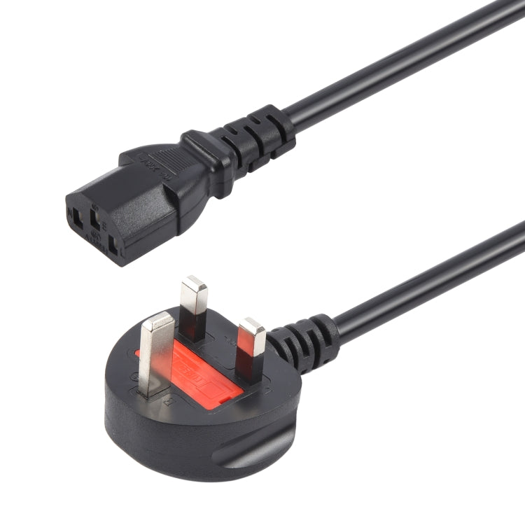 Big UK Plug Computer PC Power Cord 3 Pin Cable, Length:1.8m