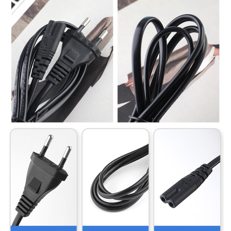 2 Prong Style EU Notebook Power Cord, Cable Length: 1.5m