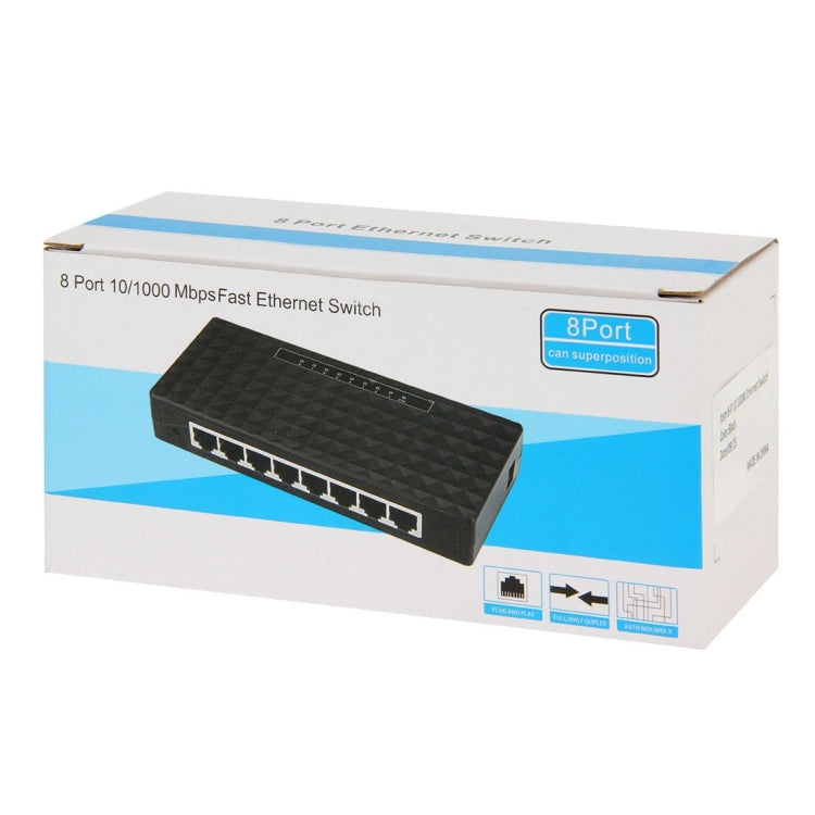 8-Port 10/100/1000Mbps Ethernet Desktop Switch
