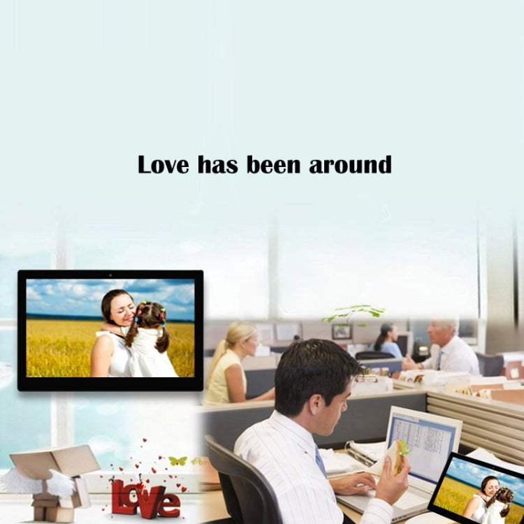 HSD-P537 Touch Screen All in One PC with Holder, 2GB+16GB, 15.6 inch Full HD 1080P Android 11 RK3568 Quad Core, Support Bluetooth, WiFi, SD Card, USB OTG