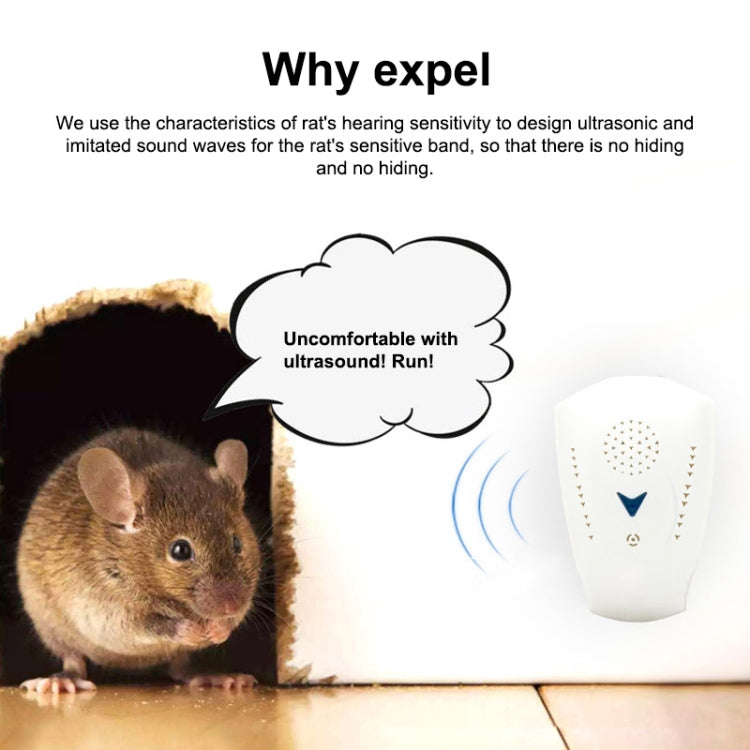 Ultrasonic Electronics Insecticide with Two Steps of Adjustable, White (US Plug)