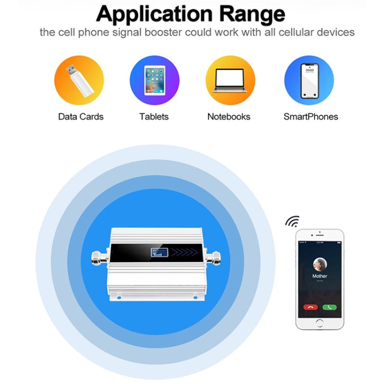 3G Signal Amplifier with Signal Strengthen Antenna, Cable Length: 10m