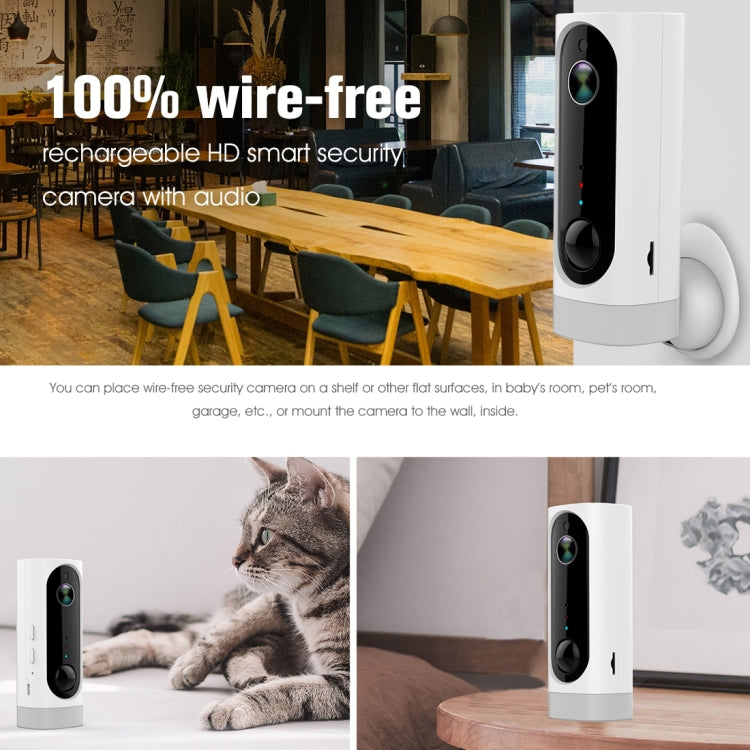 A1 WiFi Wireless 720P IP Camera, Support Night Vision / Motion Detection / PIR Motion Sensor, Two-way Audio, Built-in 3000mAh Rechargeable Battery