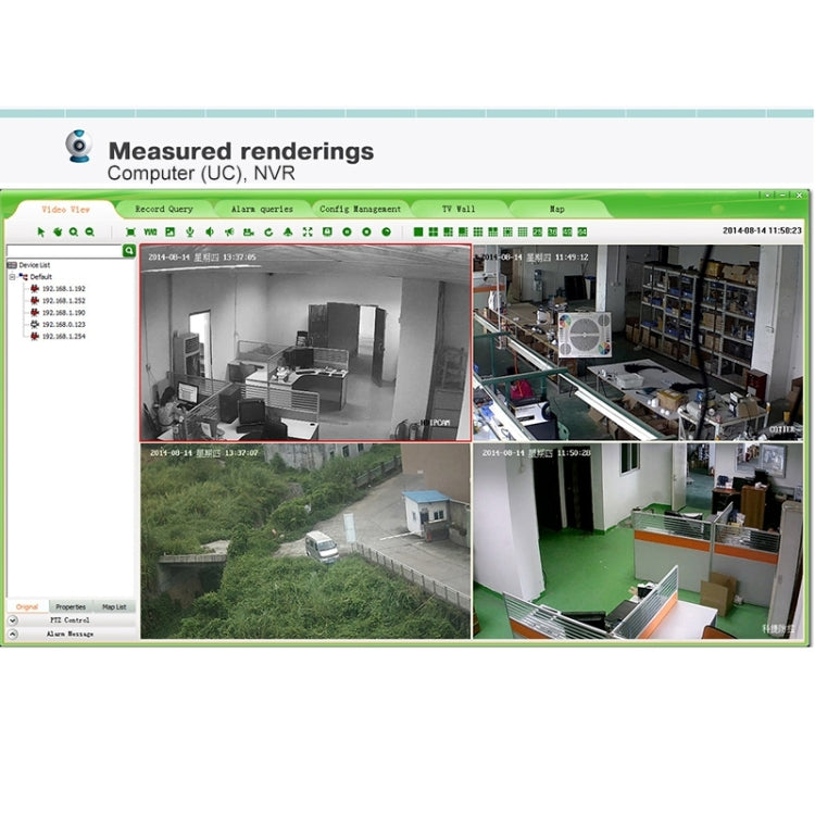 N4B7MPoe 4Ch 720P P2P ONVIF 1.0 Mega Pixel IP Camera NVR Kit, Support Night Vision / Motion Detection, IR Distance: 20m
