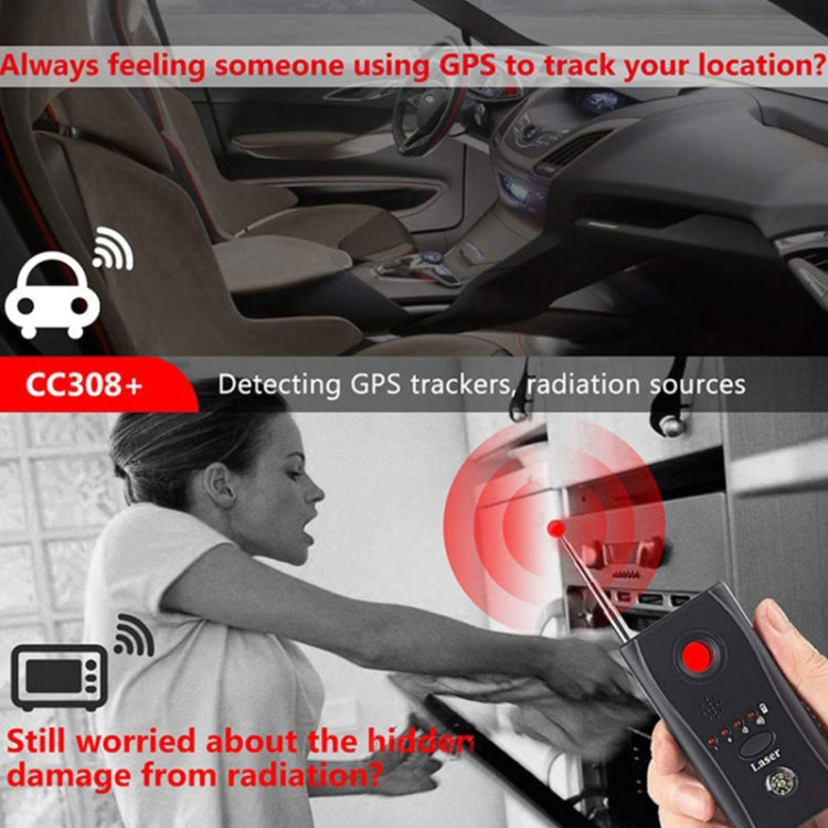 CC308+ Multi Wireless Camera Lens Detector Radio Wave Signal Detect Full-range RF GSM Device Finder