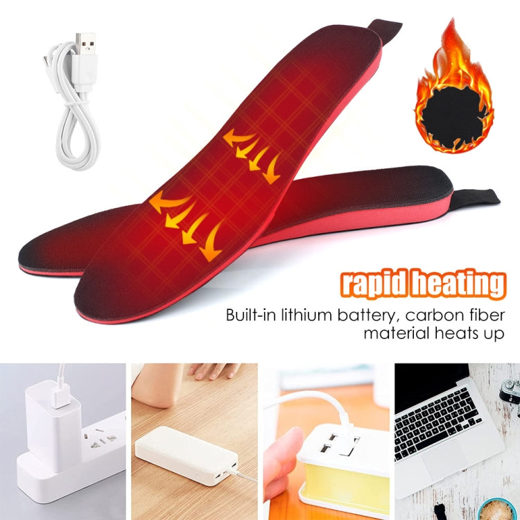 Rechargeable Electric Heating Insole Wireless Remote Control Smart Thermal Insole,Size:Large(41-46 Size)