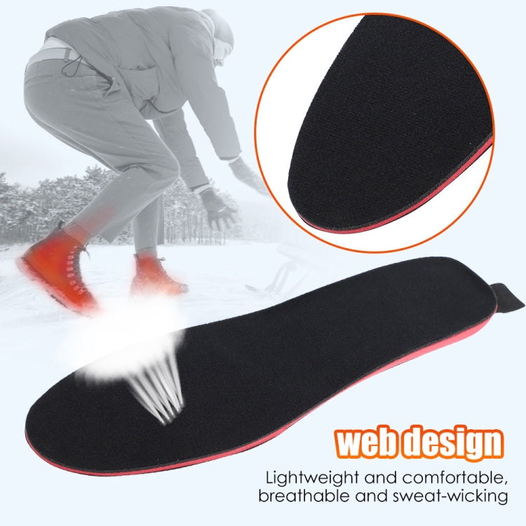 Rechargeable Electric Heating Insole Wireless Remote Control Smart Thermal Insole,Size:Large(41-46 Size)