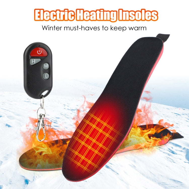 Rechargeable Electric Heating Insole Wireless Remote Control Smart Thermal Insole,Size:Medium(34-40 Size)