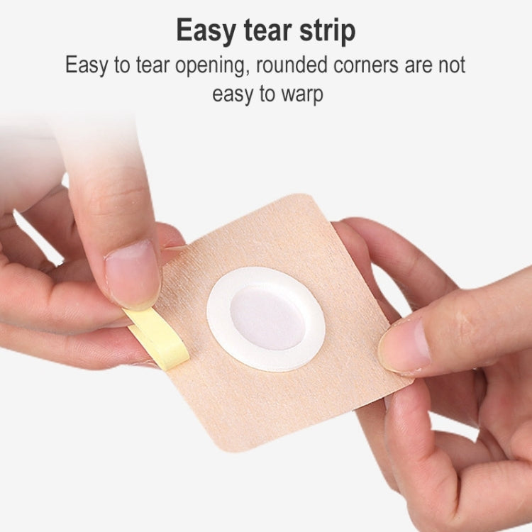 10pcs 042 Spunlace Non-woven Stickers Anti-osmosis Three-volt Belly Button Plaster, Size: 8x8x3.5cm(Plum Shape)