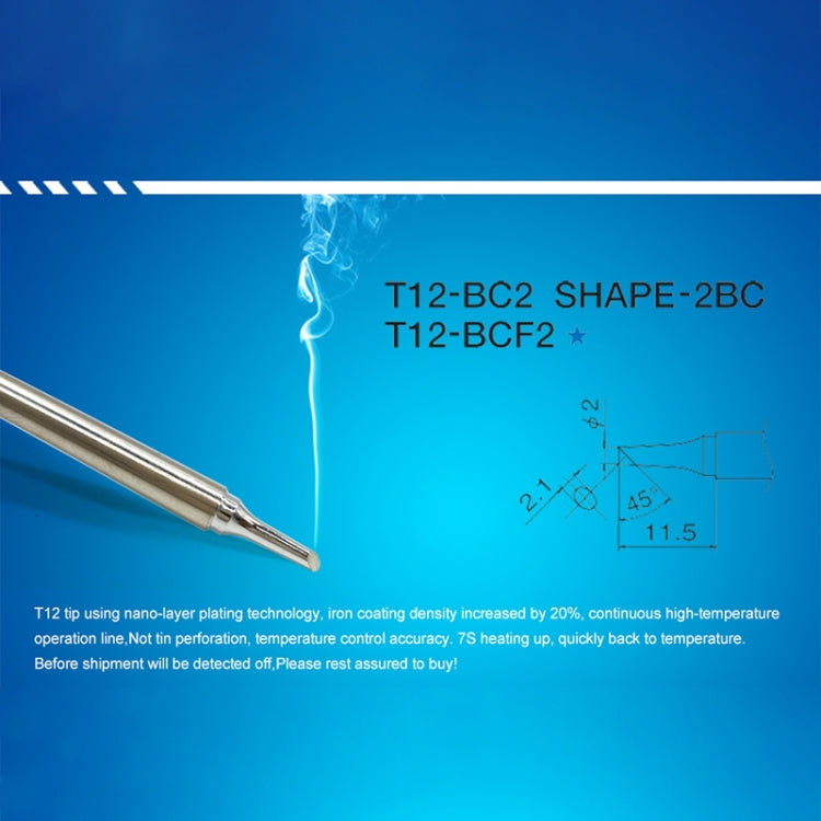 QUICKO T12-BCF3 Lead-free Soldering Iron Tip