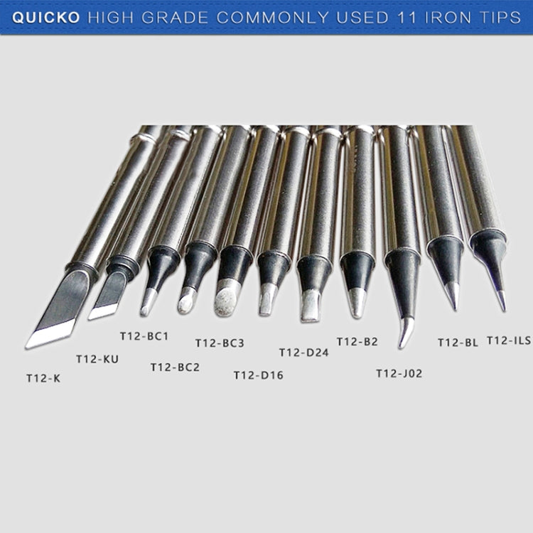 QUICKO T12-K Black Welding Lead-free Soldering Iron Tip