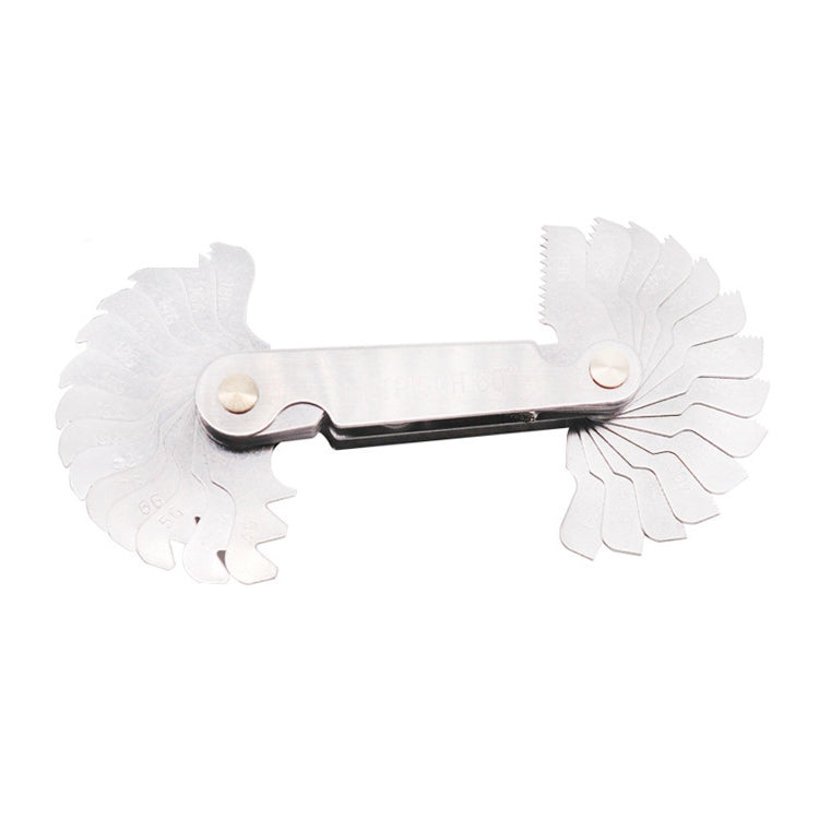 52 PCS Metric 60 Degrees +British 55 Degrees CR Stainless Steel Thread Gauge