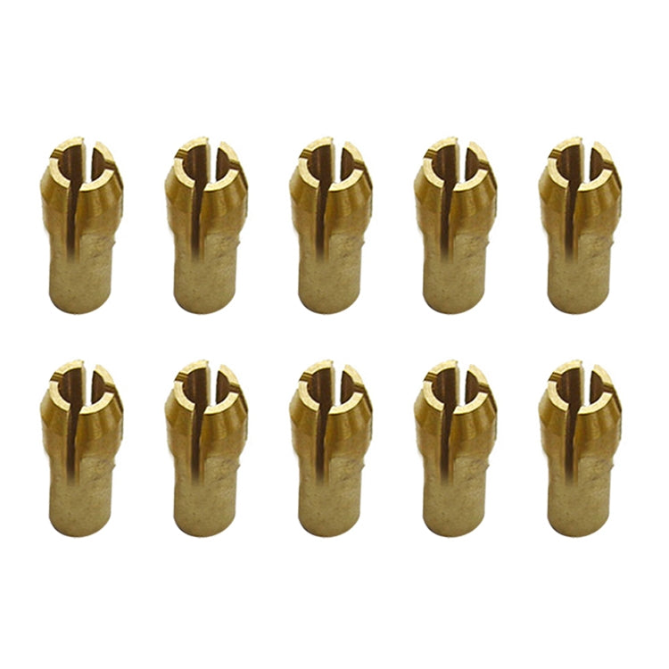 10 PCS Three-claw Copper Clamp Nut for Electric Mill Fittings，Bore diameter: 3.0mm