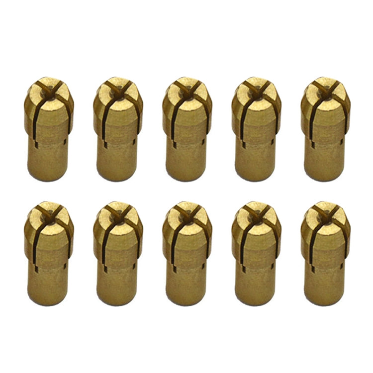 10 PCS Three-claw Copper Clamp Nut for Electric Mill Fittings，Bore diameter: 1.0mm