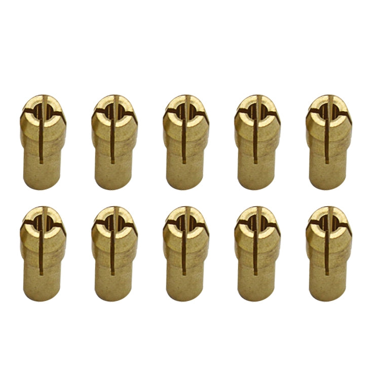 10 PCS Three-claw Copper Clamp Nut for Electric Mill Fittings，Bore diameter: 1.8mm