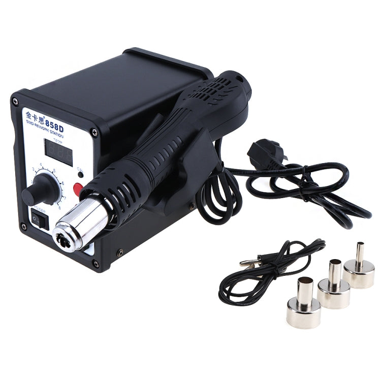 Kaisi K-858D SMD Hot-Air Soldering Station LED Digital Display Support Controllable Temperature for Desoldering + Air Nozzles, EU Plug