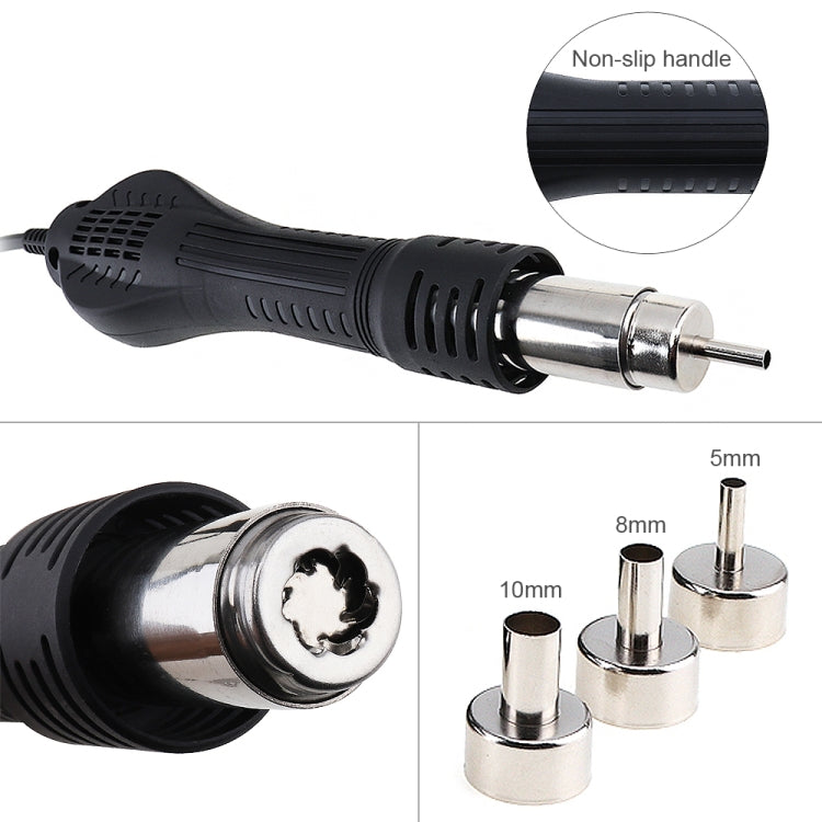 Kaisi K-858D SMD Hot-Air Soldering Station LED Digital Display Support Controllable Temperature for Desoldering + Air Nozzles, EU Plug