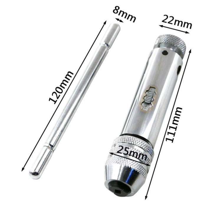 M5-M12 Lengthened Adjustable Ratchet Wrench with Positive and Reverse Tap Wrench