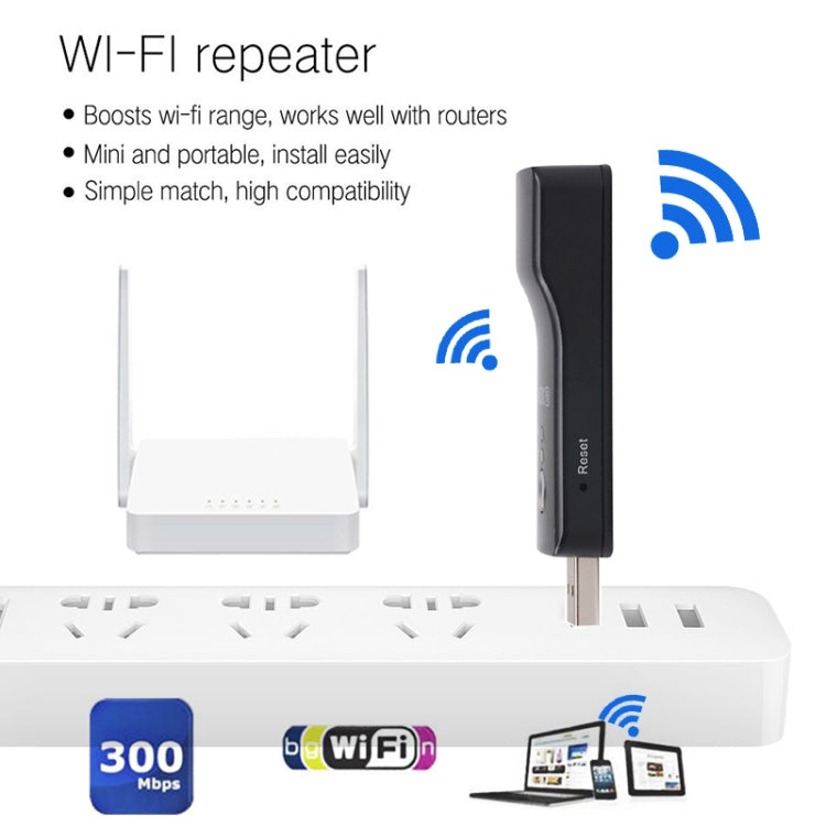 LV-UE01 300M USB WIFI Extender Signal Amplifier Repeater