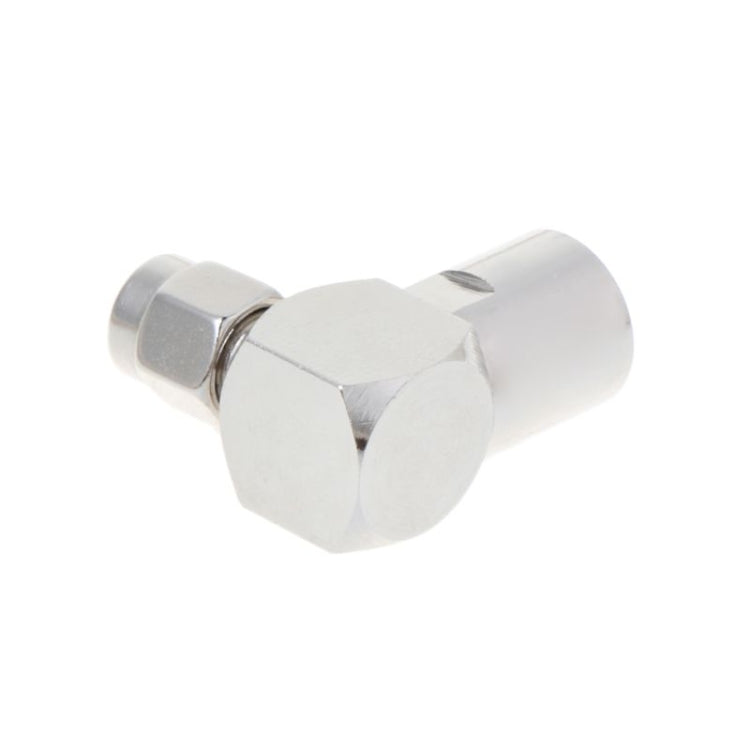 Both SMA Male to FME RF Plug Right Angle Connector Folded Adapter for Coaxial Cable