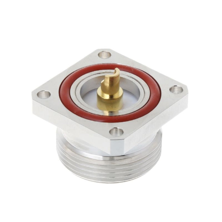 L29 7/16 Din Female Jack Center Connector with 4 Holes Flange Deck Solder Cup RF Coaxial Adapter