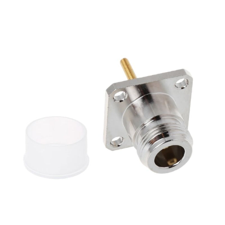 NKF Brass N Female Connector with 4 Holes Flange Frame RF Adapter
