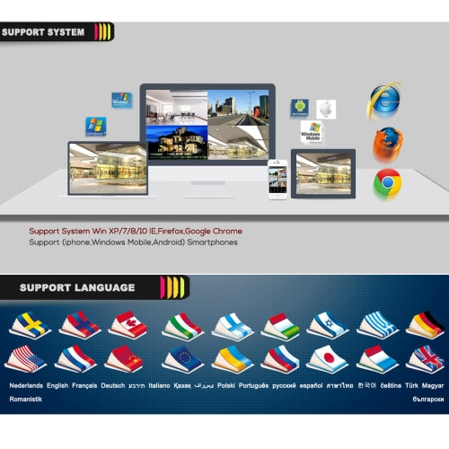 A2B5 720P 1.0 Mega Pixel 2 x Bullet AHD Cameras AHD DVR Kit, Support Night Vision / Motion Detection, IR Distance: 20m