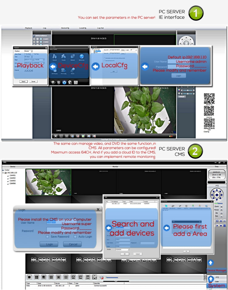 A8/Mini-MH 5 in 1 8-Channel Dual Stream H.264 1080P Mini AHD DVR, Support AHD / TVI / CVI / CVBS / IP Signal