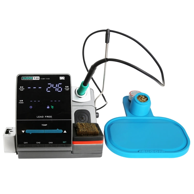 SUGON T28 220V Nano Electric Soldering Station with Handle, EU Plug