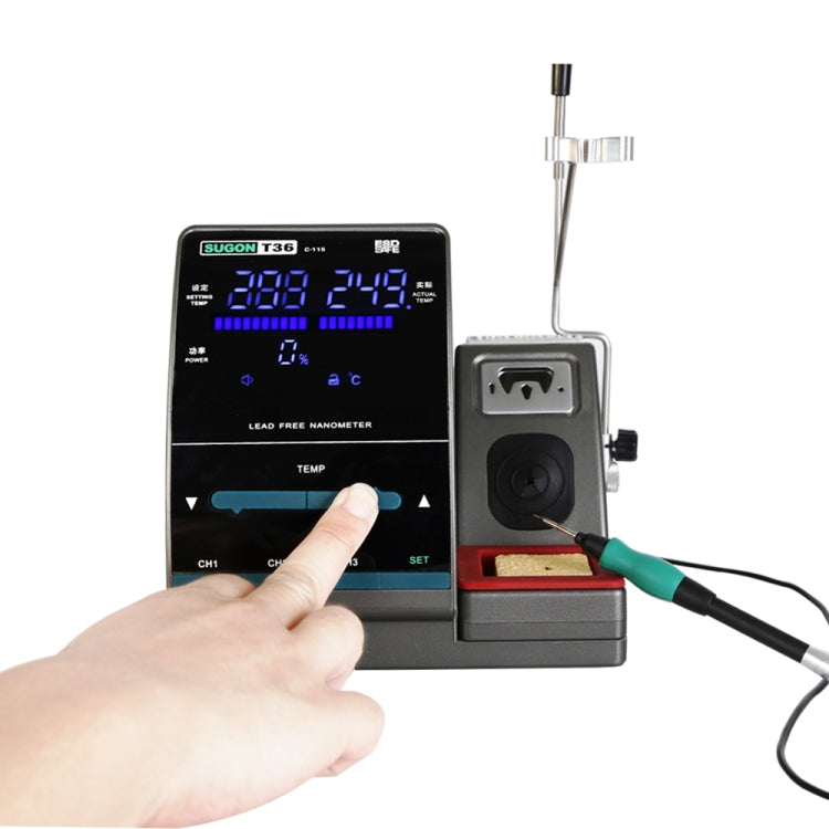 SUGON T36 110V 120W Nano Electric Soldering Station with Handle, US Plug