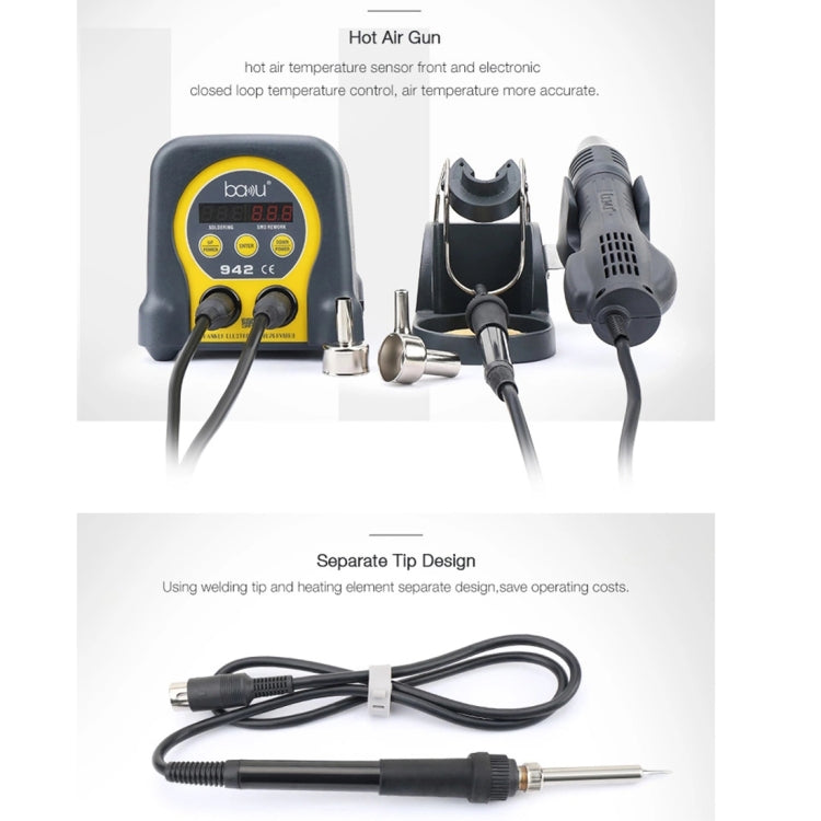 BAKU ba-942 Led BGA SMD Hot Air Rework Soldering Station, EU Plug