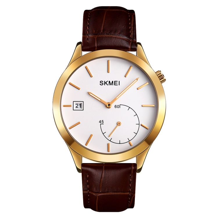 SKMEI 1581 Creative Fashion Men Watch Simple Casual Outdoor Sports Waterproof Two-Pin Quartz Watch