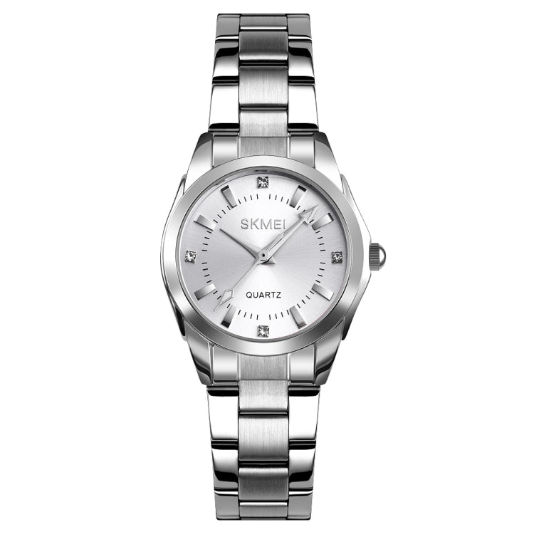 SKmei 1620 Delicate Rhinestone Creative Casual Waterproof Quartz Women Watch Steel Strap Watch