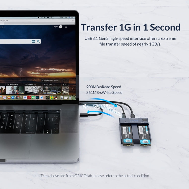 ORICO M2P2-C3-C NVME M.2 SSD Duplicator