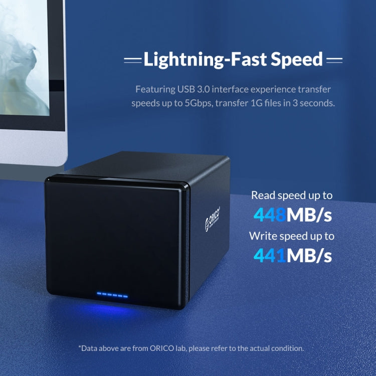 ORICO NS200C3 3.5 inch 2 Bay Type-C Hard Drive Enclosure