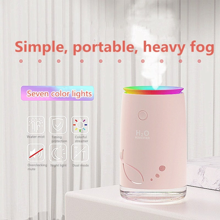 Concise Fish Pattern Mini Home Mute Bedroom Student Dormitory Office Portable USB Wireless Durable Humidifier