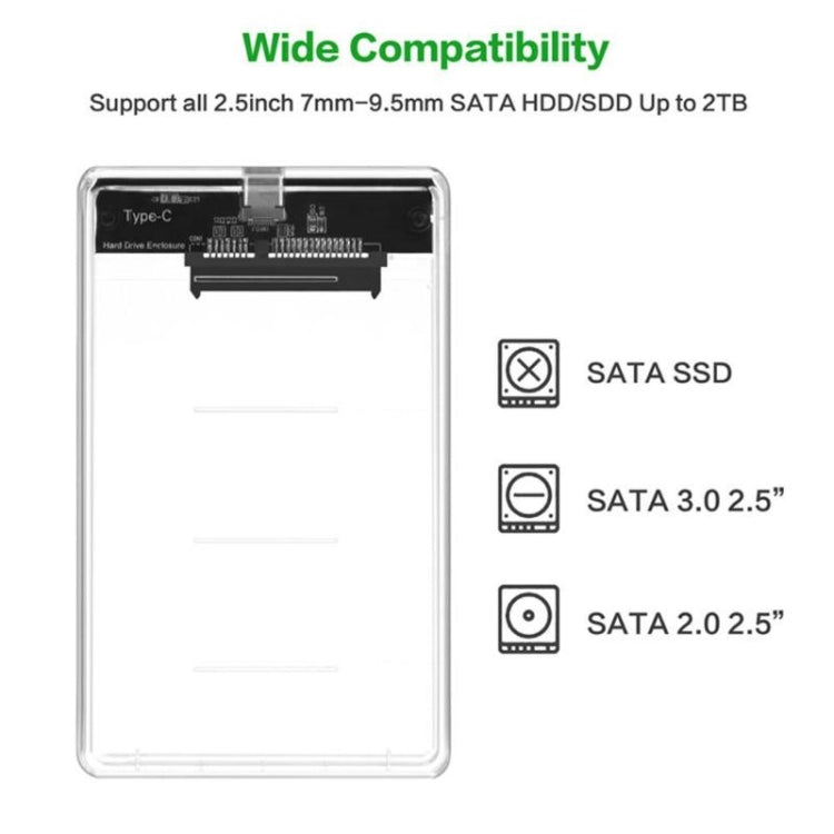 2.5 Inch SATA to USB 3.1 Gen 2 Portable Enclosure