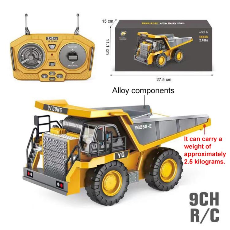 MoFun 1048 2.4G remote control nine-channel cargo construction vehicle 1:24 multi-function mining truck dumper