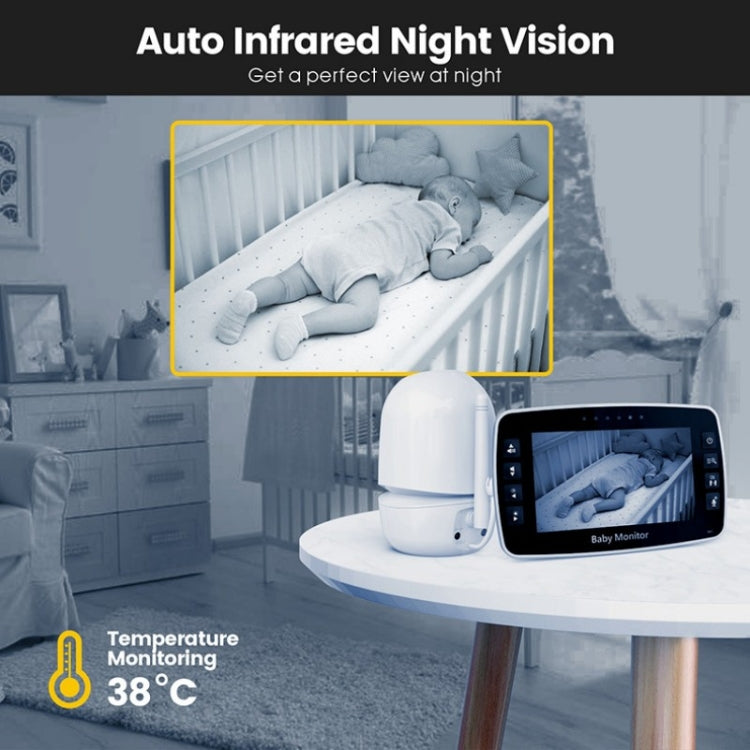 SM43A 4.3inch Color Display Night Vision Smart Zoom Baby Monitor Camera