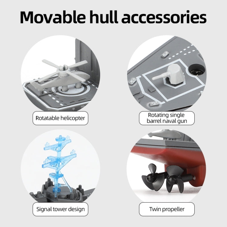 MoFun 803 2.4G Remote Control Warship Simulation Ship