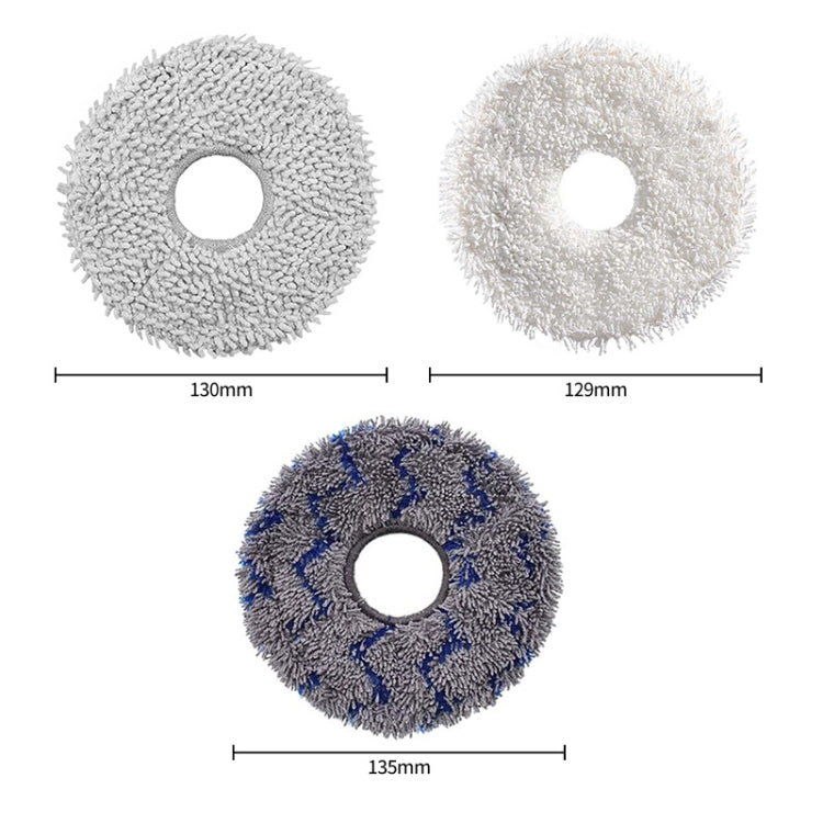 JUNSUNMAY 4pcs Washable Mop Pads Replacement for ECOVACS DEEBOT X1 Turbo / X2 Omni / T20 Pro