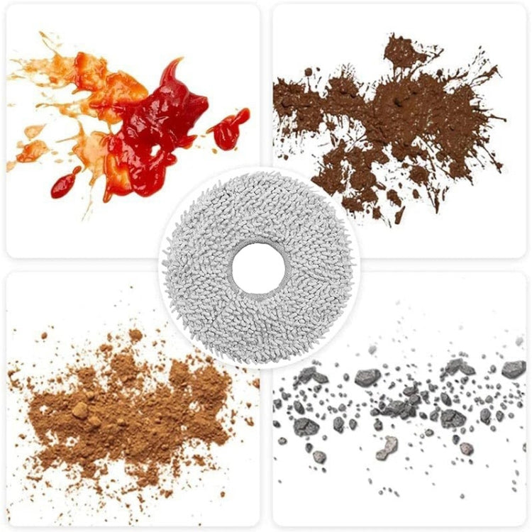 JUNSUNMAY 4pcs Washable Mop Pads Replacement for ECOVACS DEEBOT X1 Turbo / X2 Omni / T20 Pro