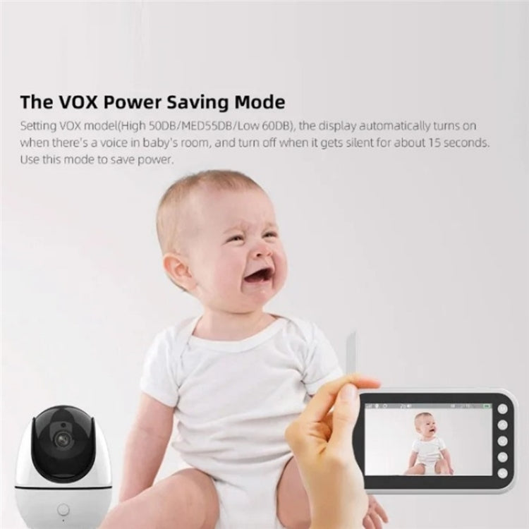ABM200 Support Two-Way Voice Temperature Display 4.5-inch Video Baby Monitor Music Player