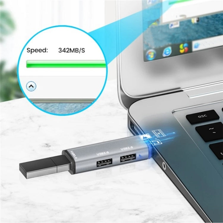 ADS-302A 3 in 1 USB to USB 3.0 / 2.0 Hub Expansion Station USB Adapter