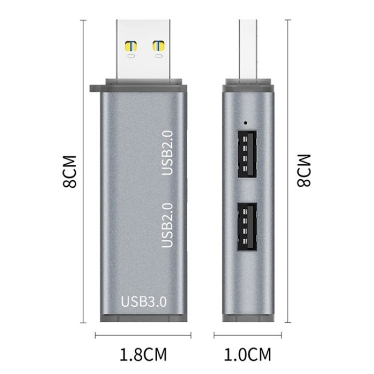 ADS-302A 3 in 1 USB to USB 3.0 / 2.0 Hub Expansion Station USB Adapter