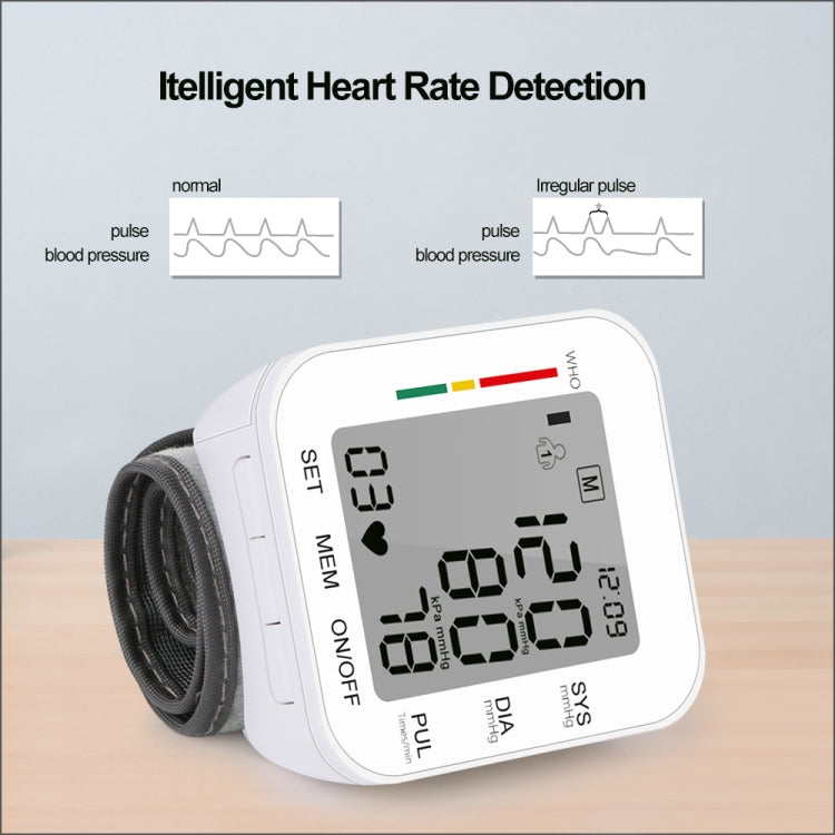 RZ204 Automatic Digital Wrist Cuff Blood Pressure Monitor Heart Beat Light weight LCD Digital Wrist Watch With Voice