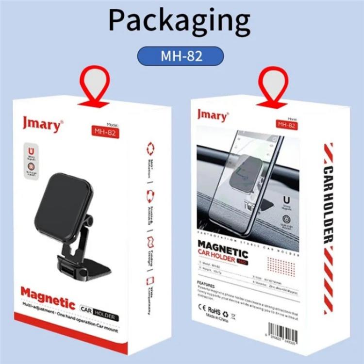 JMARY MH-82 Car Dashboard Zinc Alloy Foldable Magnetic Phone Holder
