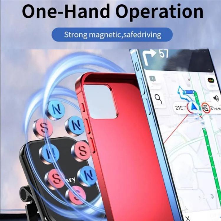 JMARY MH-82 Car Dashboard Zinc Alloy Foldable Magnetic Phone Holder