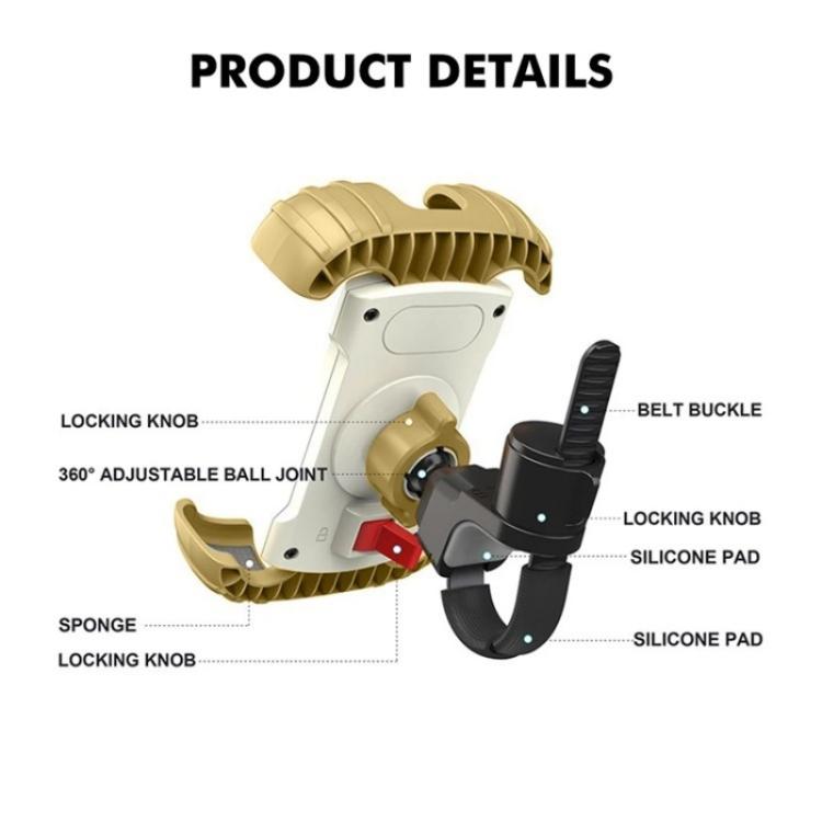 Z012 360 Degree Rotation Universal Cellphone Holder Motorcycle Bicycle Handlebar Phone Mount